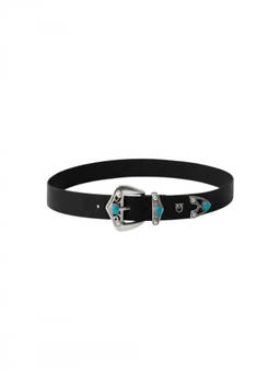 Pinko - Black Embellished Buckle Belt
