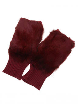 Alpo - Red Shearling Gloves