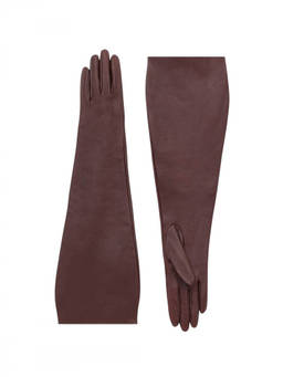 Saint Laurent - Dark Brown Solid Gloves
