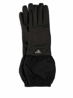 PRADA - Black Logo Patch Gloves