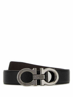 Ferragamo - Black Logo Buckle Belt