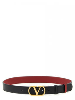 Valentino Garavani - Black Vlogo Reversible Belt (28)