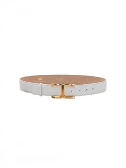 Elisabetta Franchi - White Logo Buckle Belt (32)