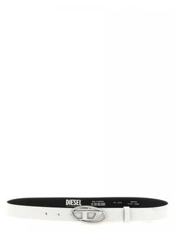Diesel - White Oval D Logo Belt