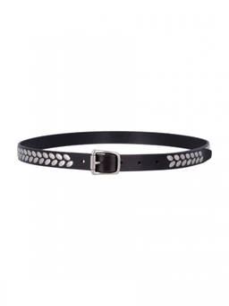Lemaire - Black Studded Buckle Belt