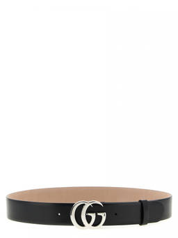 Gucci - Black Gg Logo Buckle Belt