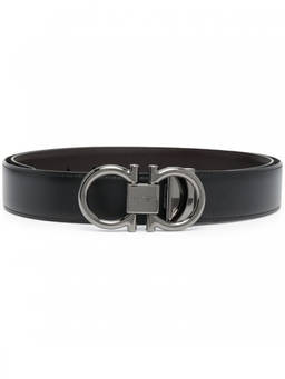 Ferragamo - Black Cut To Size Reversible Belt