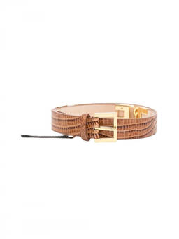 Elisabetta Franchi - Brown Animal Print Belt