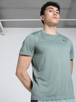 Puma - Green Train All Day Solid Cat Men's Training T-Shirt