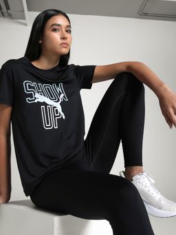 Puma - Black Women's Graphic Print T-Shirt