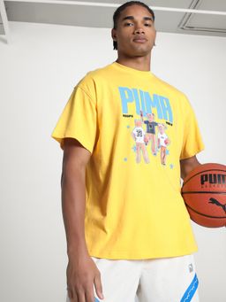 Puma - Yellow Dylan's World Oversized Basketball T-Shirt