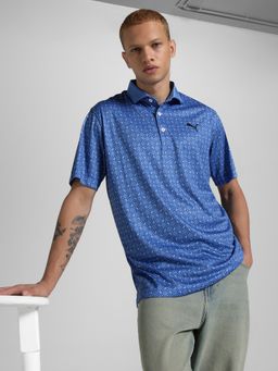 Puma - Blue Eaton Men's Golf Polo T-shirt