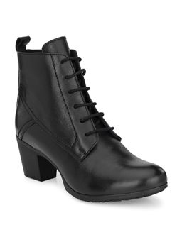 Delize - Womens Black Lace Up Booties