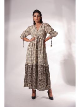 Keva Clothing - Palma Beige Long Dress