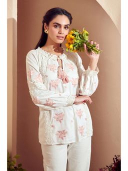 BOHO-CHIC By Sukriti Jain - Pink Soft Pastel Bouquet Top