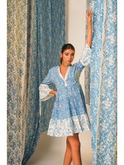 Keva Clothing - Slate Block Printed Dress
