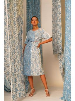 Keva Clothing - Berry White Printed Cut Out Dress