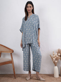 PINKSKY - Womens Cotton Floral Printed Kaftan