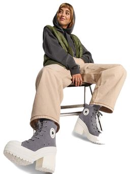 Converse - Unisex Chuck 70 De Luxe Heel Platform Leather High Top Sneakers