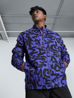 Puma - Blue Printed Bomber Jacket