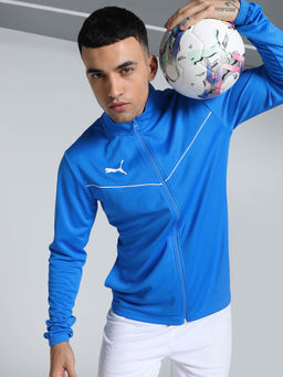 Puma - Blue Solid Bomber Jacket