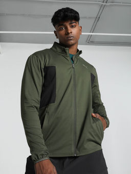 Puma - Green Solid Bomber Jacket