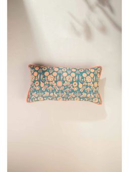 Freedom Tree - Creatures Of The Night Cotton Blue Coral Cushion Cover (12x24 inches)