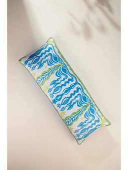 Freedom Tree - Twin Tree Polyester Aqua Blue Cushion Cover