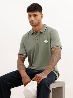WROGN - Slim Fit Tipping Collar Polo T-Shirt