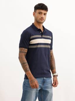WROGN - Slim Fit Placement Printed Polo T-Shirt
