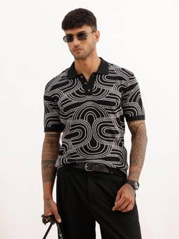 WROGN - Classic Comfort Fit Jacquard Polo Shirt