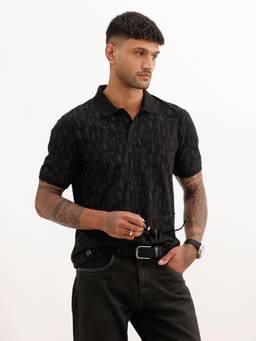 WROGN - Slim Fit AOP Polo T-Shirt