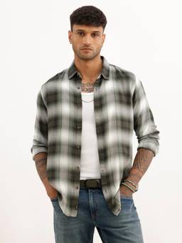WROGN - Slim Fit Full Sleeve Checks Shirt