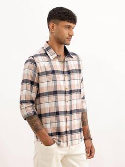 WROGN - Slim Fit Checks Full Sleeve Shirt