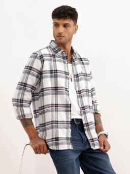 WROGN - Slim Fit Checks Full Sleeve Shirt