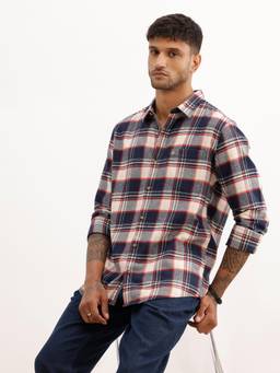 WROGN - Slim Fit Checks Full Sleeve Shirt