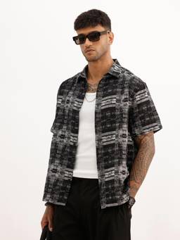 WROGN - Classic Comfort Fit Jacquard Shirt