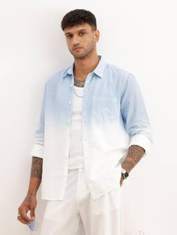 WROGN - Regular Fit Ombre Printed Shirt