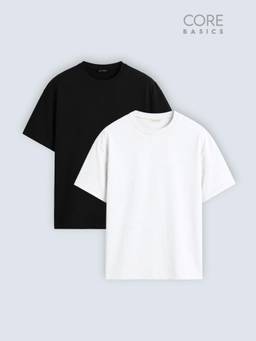WROGN - Core Basics Oversized Fit T-Shirts (Pack of 2)