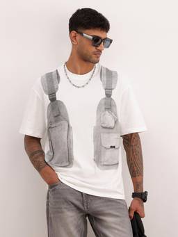 WROGN - Oversized Placement Printed T-Shirt