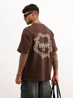 WROGN - Classic Oversized Back Puffer Printed T-Shirt