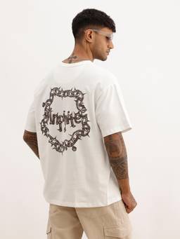 WROGN - Classic Oversized Puffer Printed T-Shirt