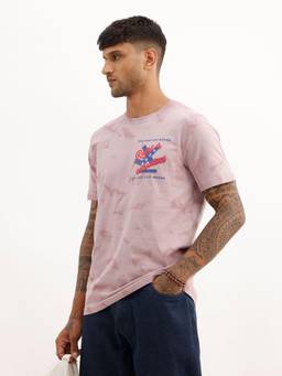 WROGN - Slim Fit Placement Puffer Printed T-Shirt