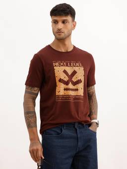 WROGN - Slim Fit Placement Printed T-Shirt