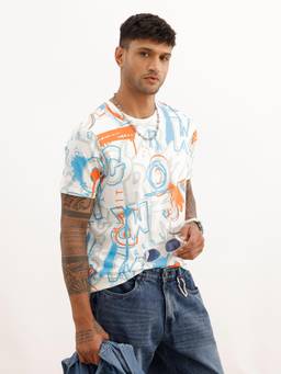 WROGN - Multi-Color Slim Fit AOP T-Shirt