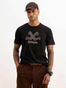 WROGN - Slim Fit Placement Printed T-Shirt