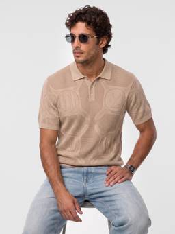 WROGN - Classic Oversized Flatknit Polo T-Shirt