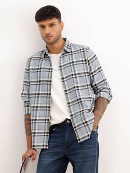 WROGN - Regular Fit Full Sleeve Checks Shirt