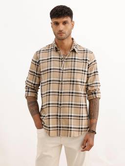 WROGN - Regular Fit Full Sleeve Checks Shirt