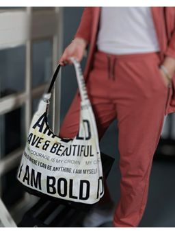 Strutt - Women Off White Bold And Beautiful Hobo Tote Bag (M)